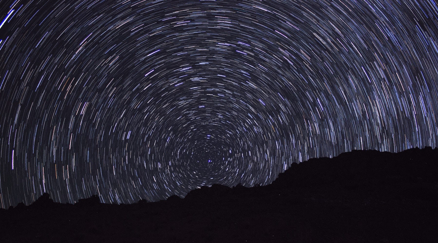 Long Exposure Night Starry Sky Signifying Chaos