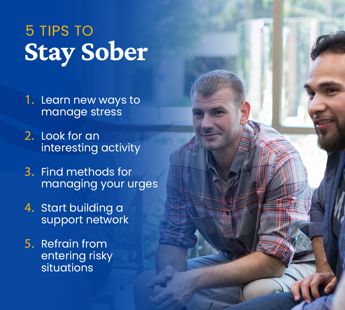 5 tips to help you stay sober