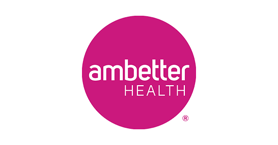 A magenta circle with the words ambetter HEALTH in white text inside it, set against a black background—perfect for those seeking an addiction treatment center or information on addiction treatment near me.