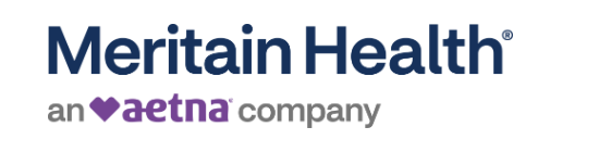 Logo for Meritain Health. Below the name, it says an aetna company, with a purple heart symbol before aetna—supporting those seeking addiction treatment near me.